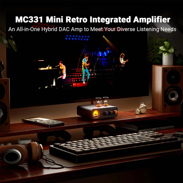 Fosi Audio-MC331 Tube Integrated Bluetooth Amplifier with DAC - Image 6